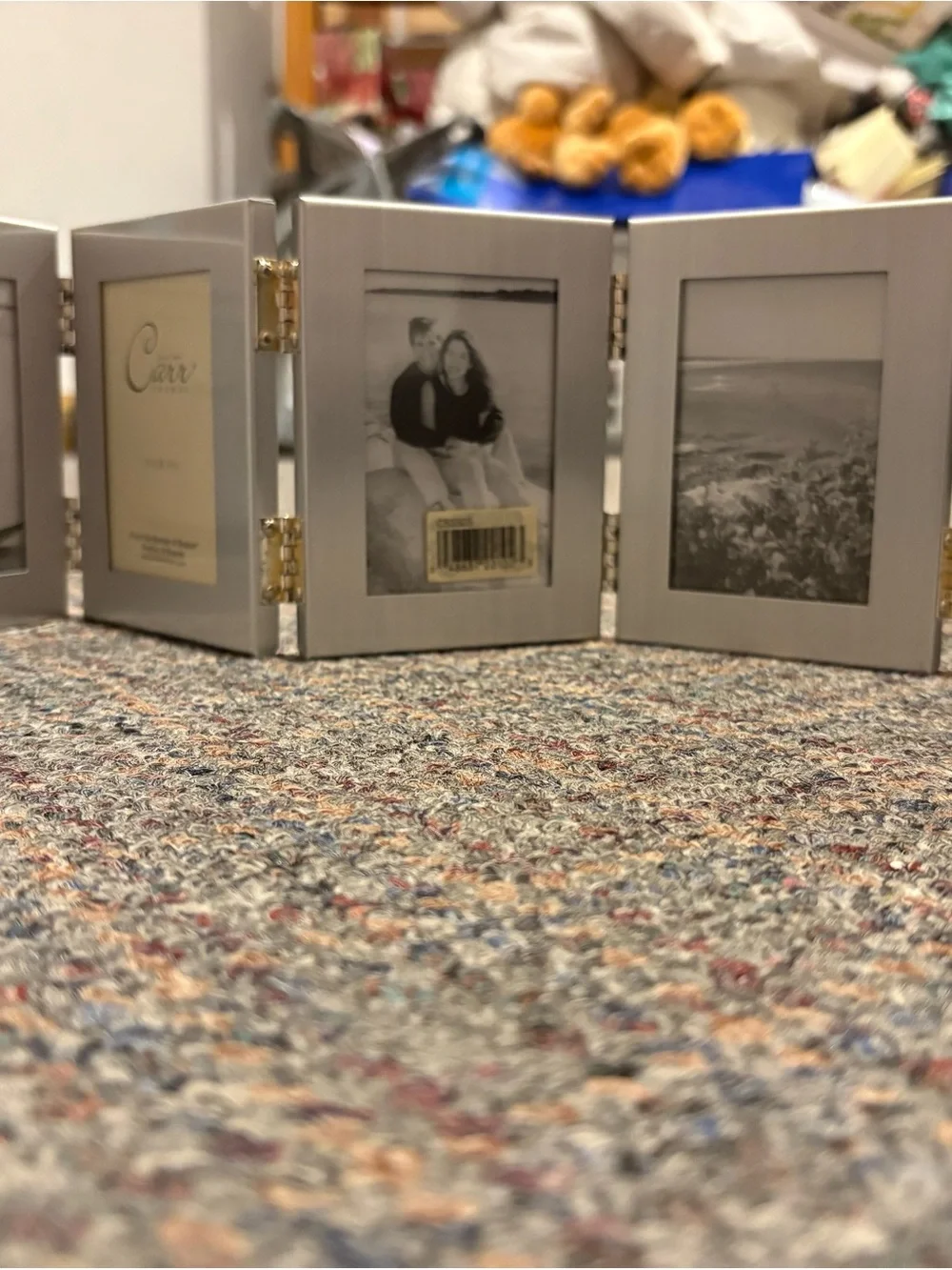New Silver Folding Photo Frame - Silver Multiple Panel